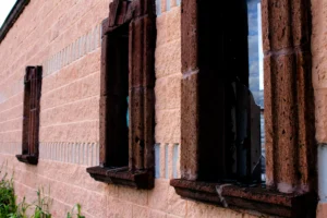 old building with broken windows